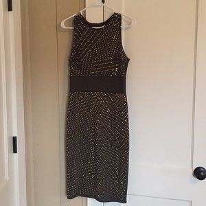 Olive green w/gold studs Dress